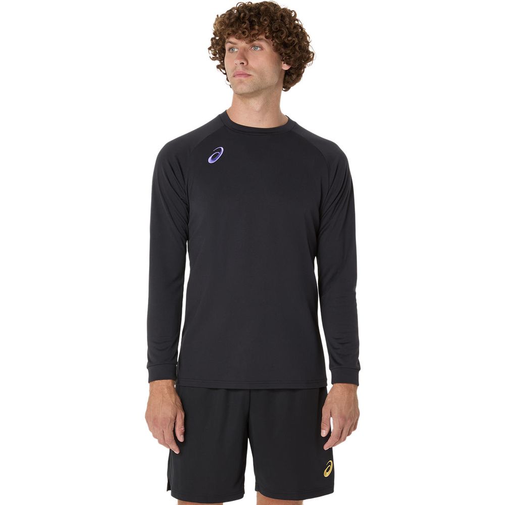 アシックス asics マルチSPウェア プラクティス長袖シャツ(背面ビックロゴ) 2053A216-001 2025SS