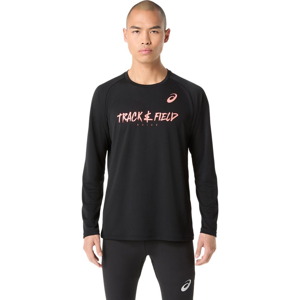 KPI24のアシックス asics 陸上ウェア メンズ トラックグラフィック長袖シャツ 2091A760 2025FW｜アングル2
