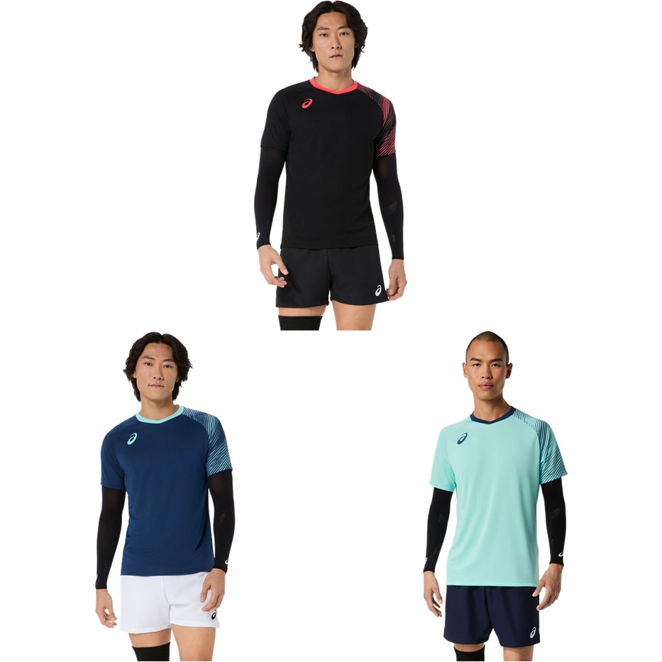 アシックス asics バレーボールウェア ユニセックス ドライグラフィックプラクティスシャツ 2053A281 2026FW
