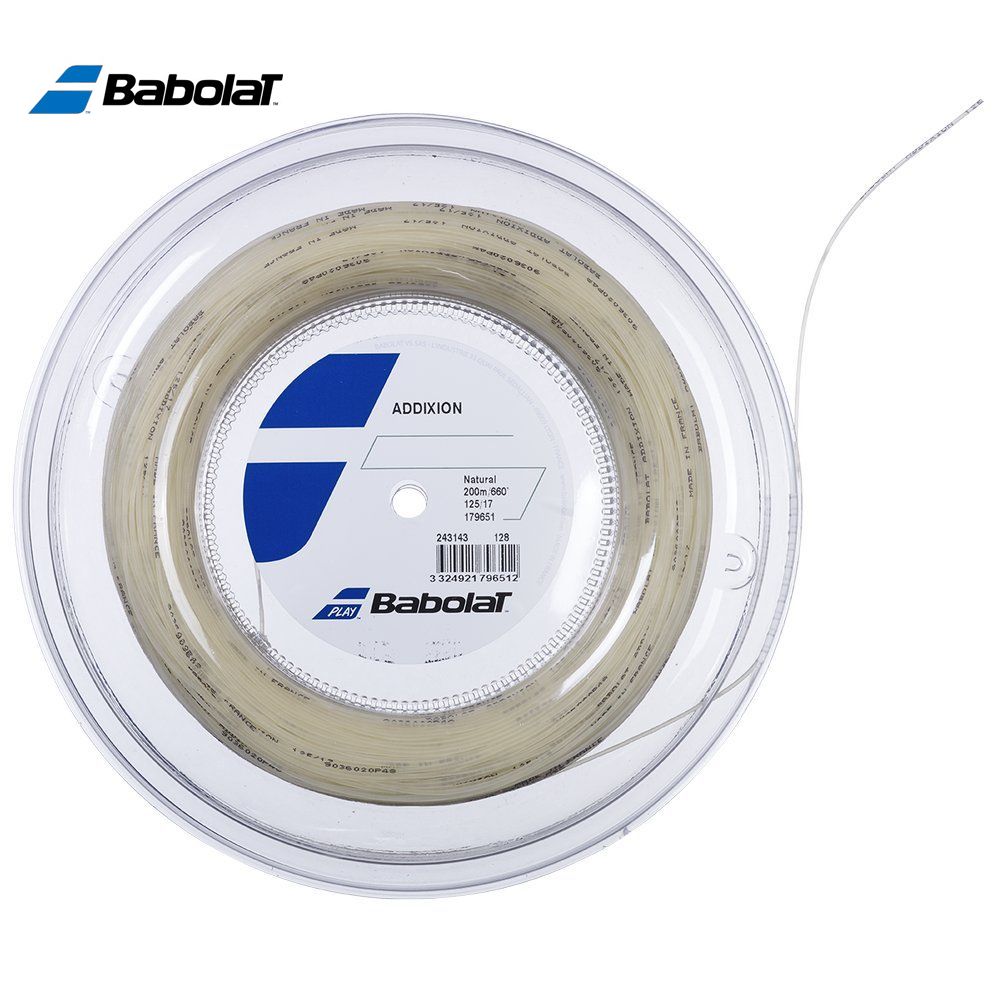 バボラ Babolat テニスガット・ストリング ADDIXION アディクション 200mロール ロールガット 243143(4)