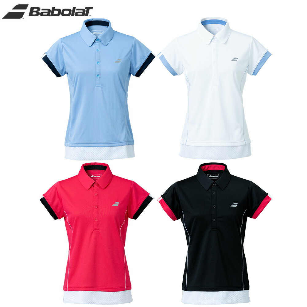 「あす楽対応」バボラ Babolat テニスウェア レディース CLUB SHORT SLEEVE SHIRT ショートスリーブシャツ BWG1331C 2021SS『即日出荷』