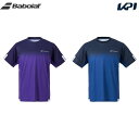 バボラ Babolat テニスウェア メンズ クラブ ショートスリーブシャツ CLUB SHORT SLEEVE SHIRT BUG1310C-2023 2023FW