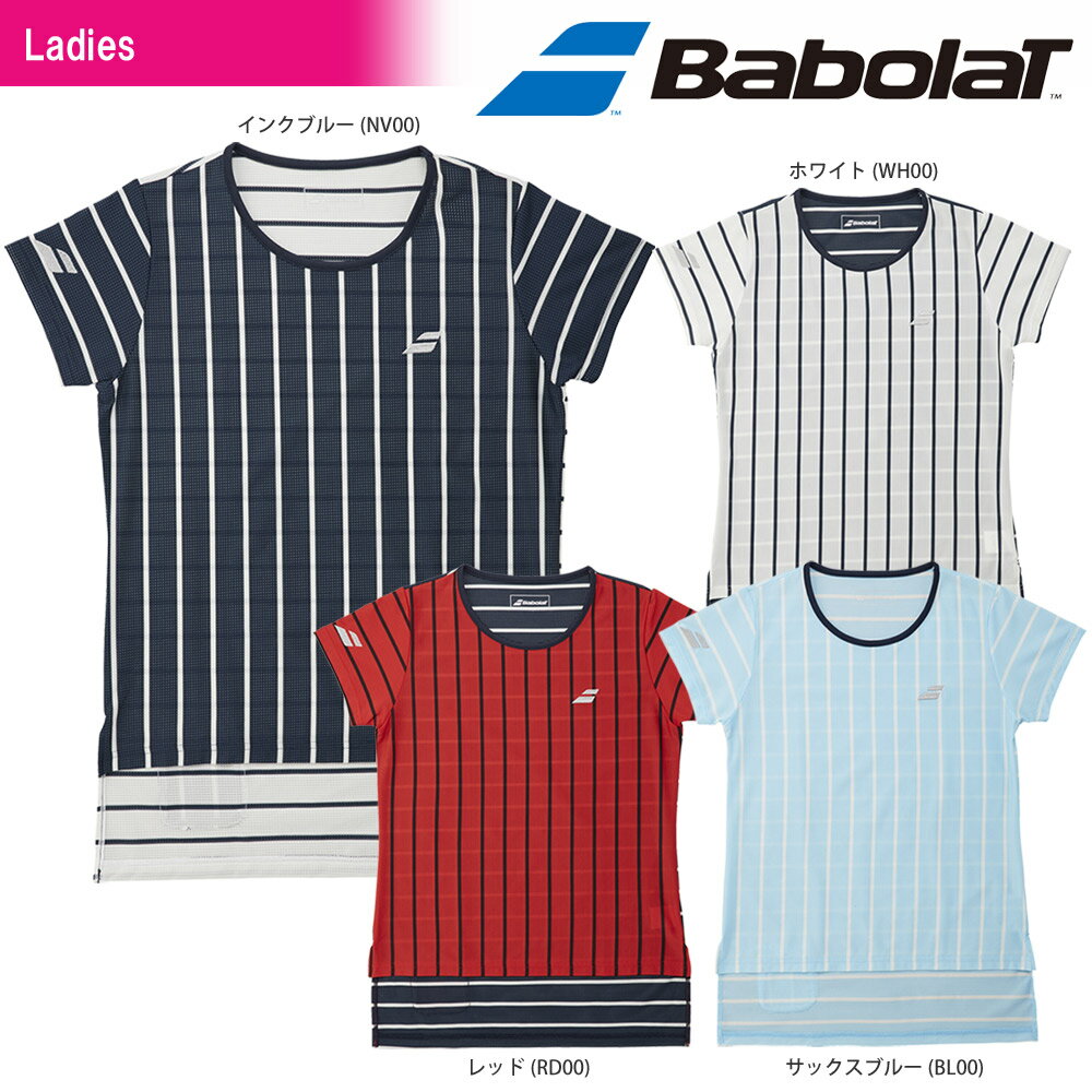 『即日出荷』バボラ Babolat テニスウェア レディース SHORT SLEEVE SHIRT ショートスリーブシャツ BTWLJA08 「SSウェア」