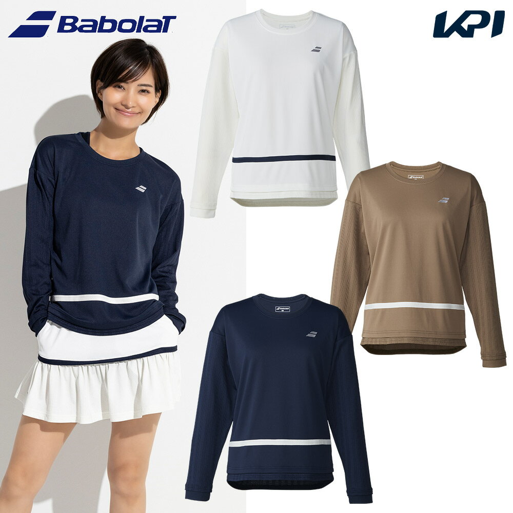 バボラ Babolat テニスウェア レディース PLAY LONG SLEEVE SHIRT LOOSE FIT ロングスリーブシャツ ルーズフィット BWP6526 2026SS 2月下旬発売予定※予約