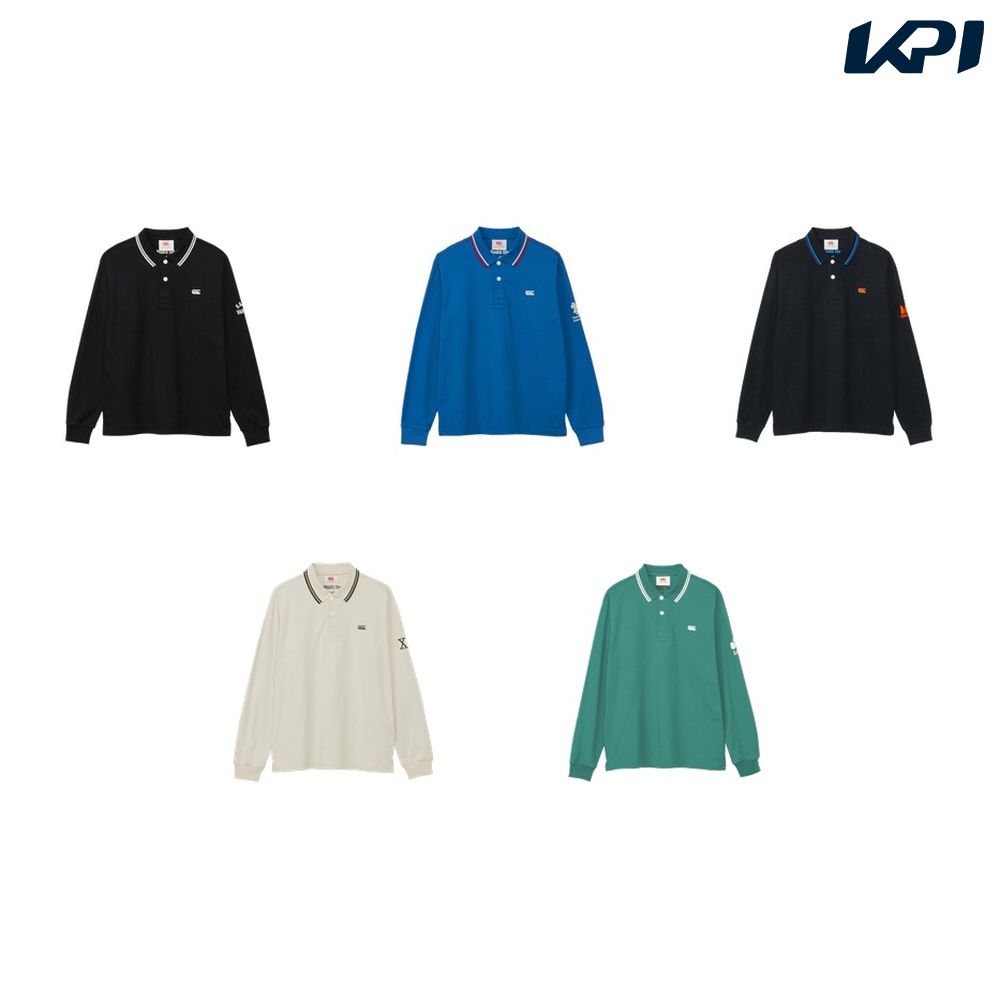 カンタベリー CANTERBURY ラグビーウェア メンズ L/S RUGGER POLO RA43530 2023FW 1