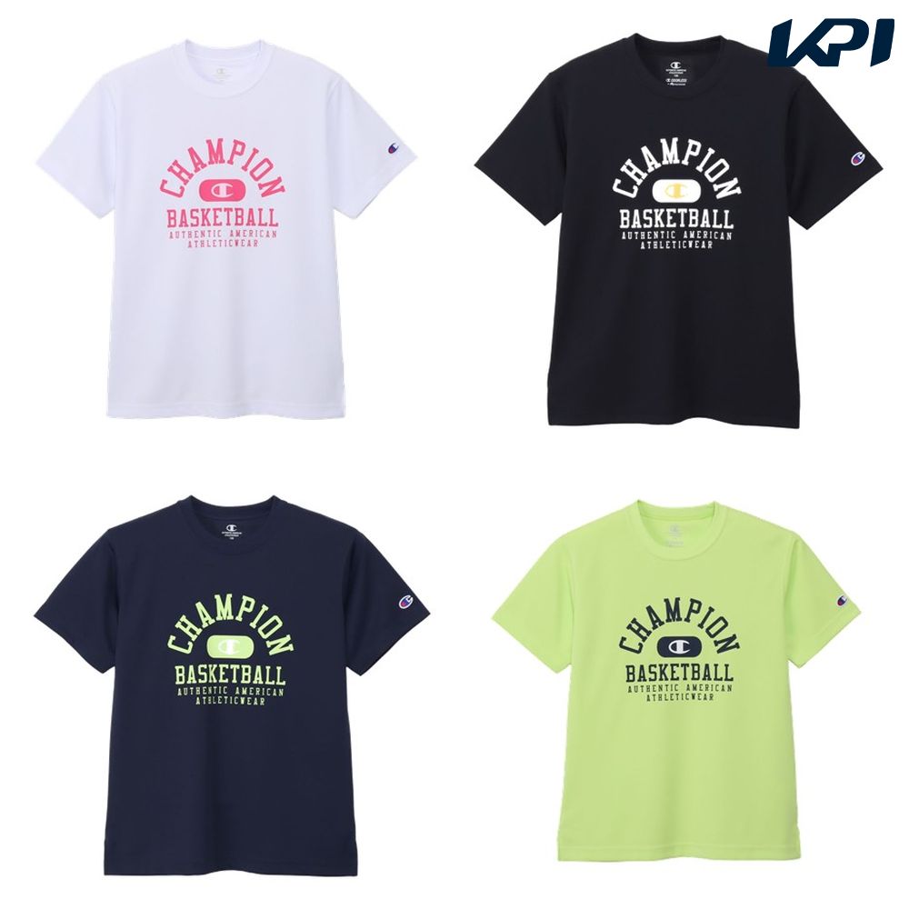 ホワイト(010) ブラック(090) ネイビー(370) ライム(620) メーカー希望小売価格はメーカーカタログに基づいて掲載しています。 商品説明 ：●素材：Dry Back Mesh Jersey Polyester 100%　FEATURES Recycled Polyester Rubber Print：サイズ：130 - 140 - 150 - 160 チャンピオン Champion バスケット ウェア バスケットウェア SHORT SLEEVE T-SHIRT 2026SS 2026新製品