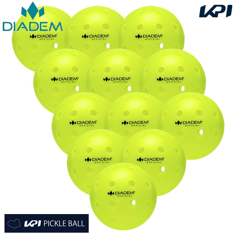 『即日出荷』ダイアデム DIADEM ピックルボール ボール POWER PICKLEBALL 12PK パワー（12個入） TPB003