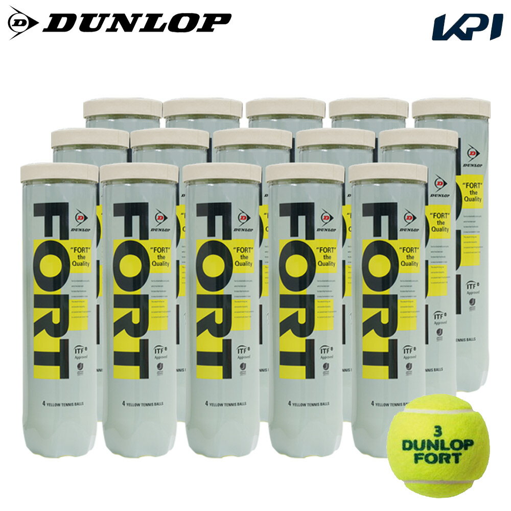 『即日出荷』DUNLOP（ダンロップ）「FORT（フォート）[4個入]1箱（15缶/60球）」テニスボール
