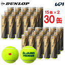 【2箱セット】【SDGsプロジェクト】「KPIオリジナルモデル」DUNLOP(ダンロップ)「St.JAMES Premium(セントジェームス プレミアム) 2箱セット(1箱15缶×2=120球)」テニスボール 『即日出荷』