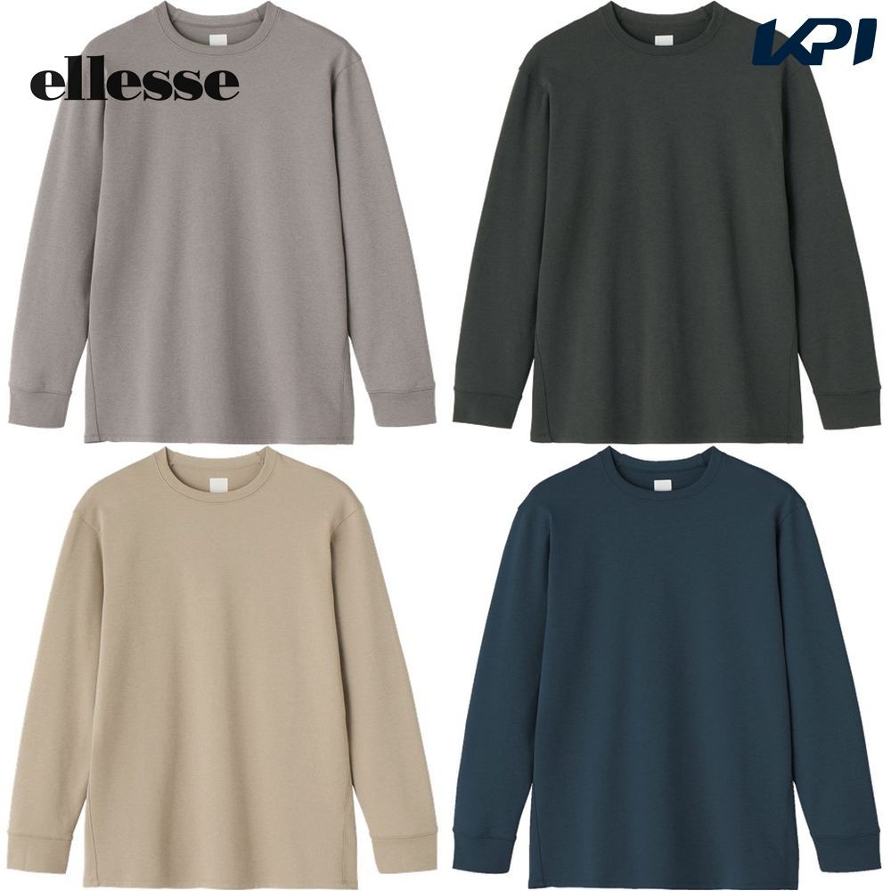 エレッセ Ellesse テニスウェア ユニセックス Medium Thickness L/S Shirt EU323150 2023FW