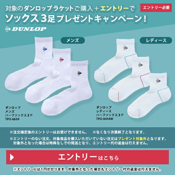 �оݤΥ�����åץƥ˥��饱�åȹ����ǥ��å���3­�ץ쥼��ȥ����ڡ��󥨥�ȥ꡼ DUNLOP entry-dunsock-p