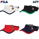 フィラ FILA テニスキャップ・バイザー レディース ボックスロゴストライプバイザー VL9283 2023FW