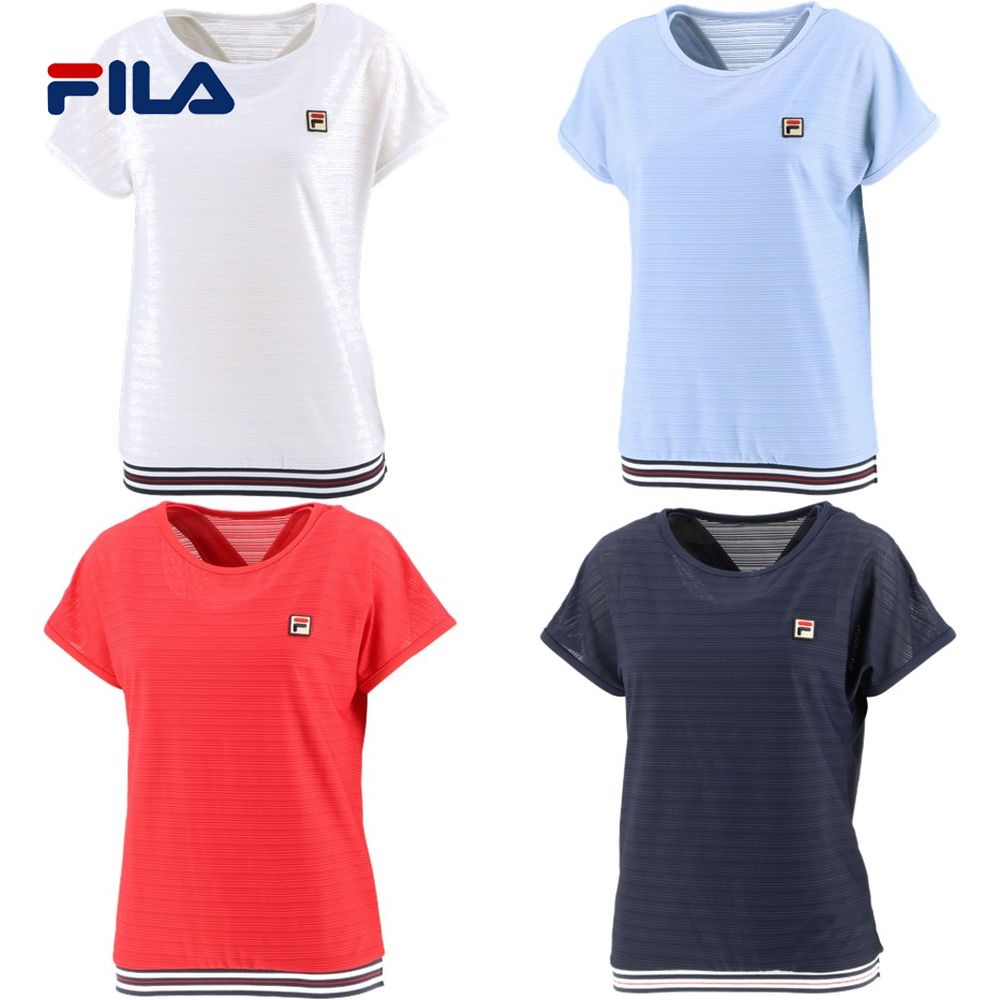 フィラ FILA テニスウェア レディース ゲームシャツ VL2466 2022SS