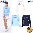 「あす楽対応」フィラ FILA テニスウェア レディース アップリケロングスリーブTシャツ KPI限定コラボモデル VL2891 2024SS 『即日出荷』