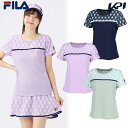 フィラ FILA テニスウェア レディース ゲームシャツ EL0002 2025SS(4)