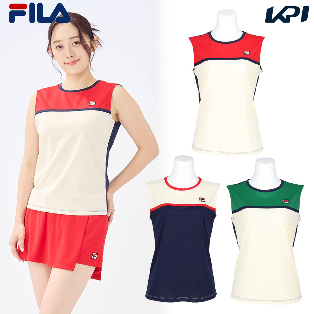 フィラ FILA テニスウェア レディース ノースリーブシャツ EL0038 2025SS