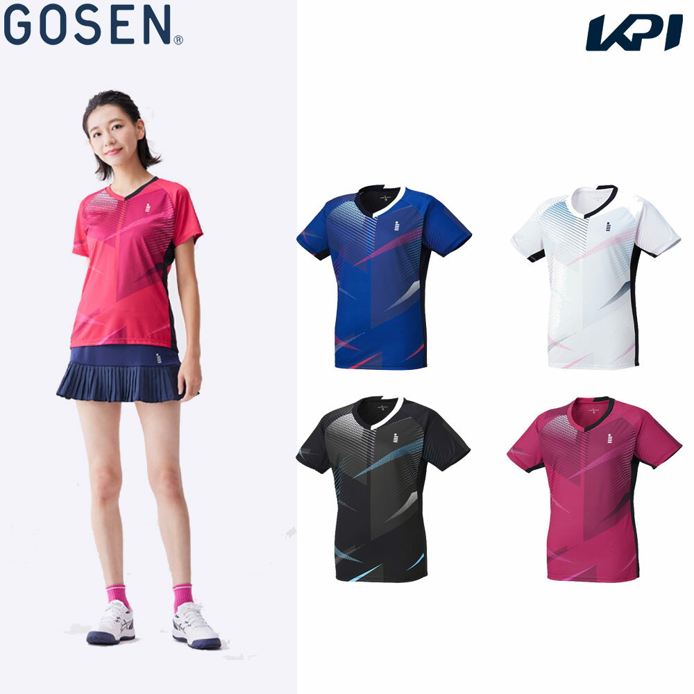 ゴーセン GOSEN テニスウェア レディース ゲームシャツ T2301 2023SS