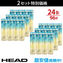 HEAD(ヘッド)「HEAD PRO(ヘッドプロ)4球入り2箱(24缶/96球) 571714」テニスボール『即日出荷』