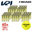 【365日出荷】「あす楽対応」HEAD(ヘッド)「HEAD CP(ヘッド・シーピー)4球入り5箱(60缶/240球) 577094」テニスボール 『即日出荷』