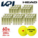 「KPIオリジナルモデル」ヘッド HEAD テニスボール HEAD CP KPI(ヘッド・シーピー)4球入り5箱(60缶/240球) 577284 サステナブル...