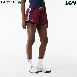 「あす楽対応」ラコステ LACOSTE テニスウェア レディース インナースパッツ付きテニスショーツ GF1033-99-LIV 2023FW 『即日出荷』