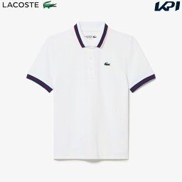 「あす楽対応」ラコステ LACOSTE テニスウェア レディース クーリングドライボーダーリブニットポロシャツ PF0965-99-001 2023FW 『即日出荷』