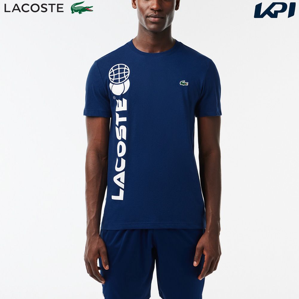 「あす楽対応」ラコステ LACOSTE テニスウェア メンズ 『ダニール・メドベージェフ』クルーネックTシャツ TH1795-10-F9F 2023FW 『即日出荷』