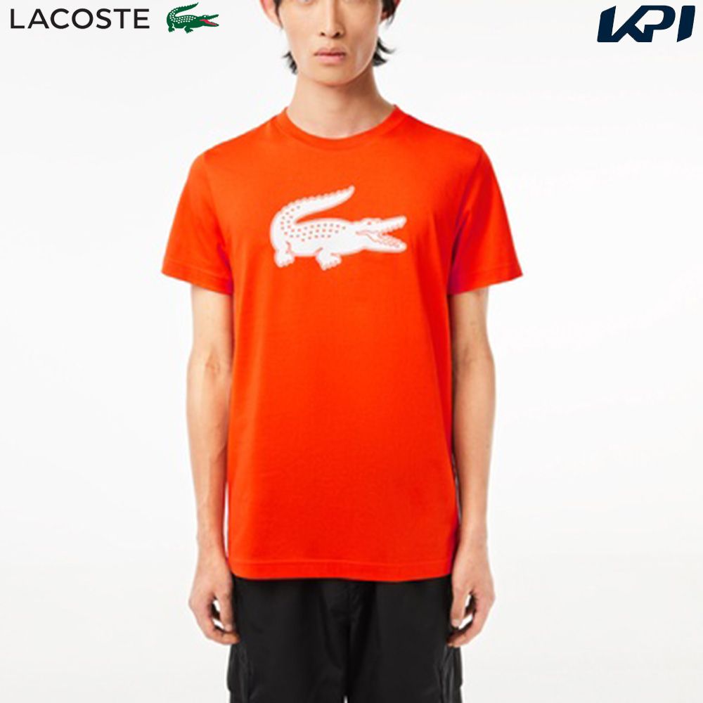 「あす楽対応」ラコステ LACOSTE テニスウェア メンズ コットンブレンドウルトラドライロゴプリントTシャツ TH2042-99-NI6 2023FW 『即日出荷』