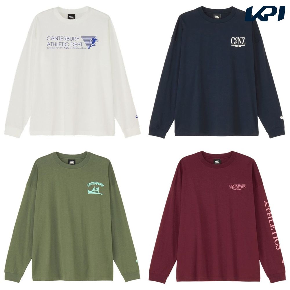 カンタベリー CANTERBURY ラグビーウェア ユニセックス ロングスリーブロゴティー RA425614 2025FW