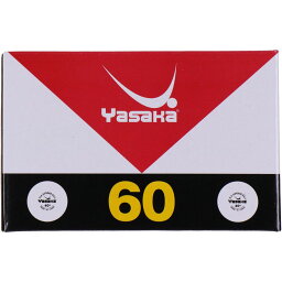 ヤサカ Yasaka 卓球ボール 卓球練習球 ヤサカプラスペリオールボール ホワイト 60個入リ YAS-A53