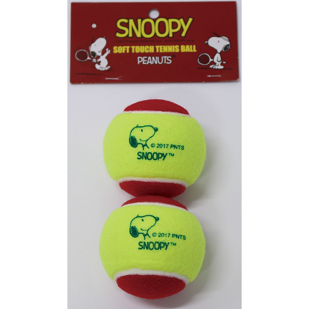 スヌーピー SNOOPY テニステニスボール ソフトタッチ硬式テニスボール　2P SN-106