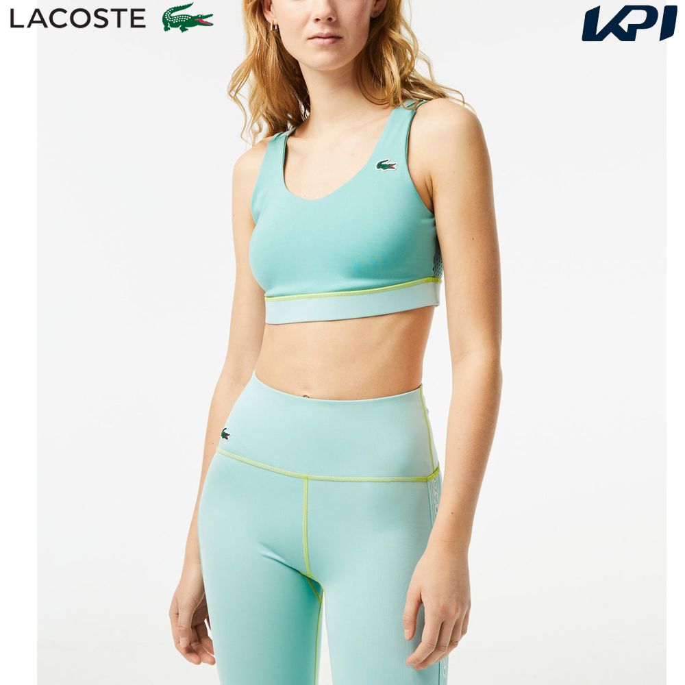 「あす楽対応」ラコステ LACOSTE テニスウェア レディース バックメッシュスポーツブラトップ IF4912-99-CR5 2023SS『即日出荷』