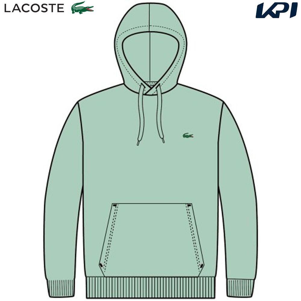 あす楽対応 ラコステ LACOSTE テニスウェア メンズ エッセンシャルフードスウェット SH2567-99-LGF 2023SS 即日出荷 