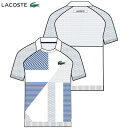 あす楽対応 ラコステ LACOSTE テニスウェア メンズ メドベージェフ アシンメトリーシームレスポロシャツ DH9255L-LMQ 2022FW 即日出荷 