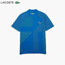 あす楽対応 ラコステ LACOSTE テニスウェア メンズ メドベージェフ アシンメトリーシームレスポロシャツ DH9255L-PTH 2022FW 即日出荷 