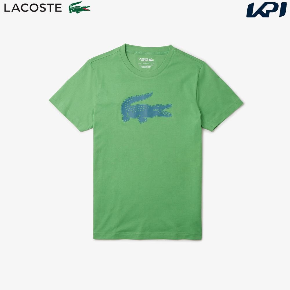 「あす楽対応」ラコステ LACOSTE テニスウェア メンズ コットンブレンドウルトラドライロゴプリントTシャツ TH2042-99-IRS 2024SS 『即日出荷』