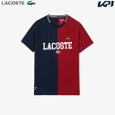 「あす楽対応」ラコステ LACOSTE テニスウェア メンズ 『ダニール・メドベージェフ』アシンメトリードライTシャツ TH7538-10-ISV 2024SS 『即日出荷』