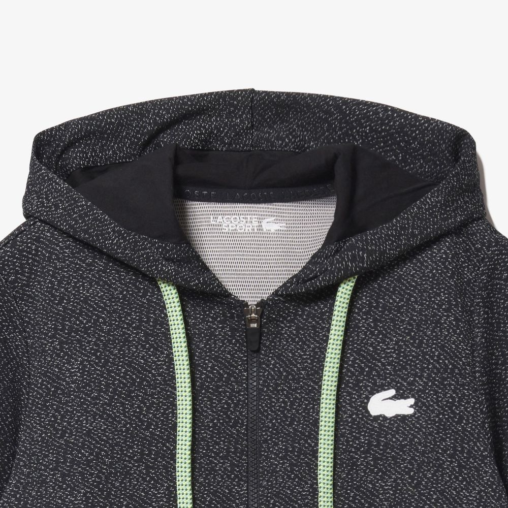 「あす楽対応」ラコステ LACOSTE テニスウェア レディース ファットフードコードジップアップパーカ スウェット SF0762L-031 2022SS 『即日出荷』