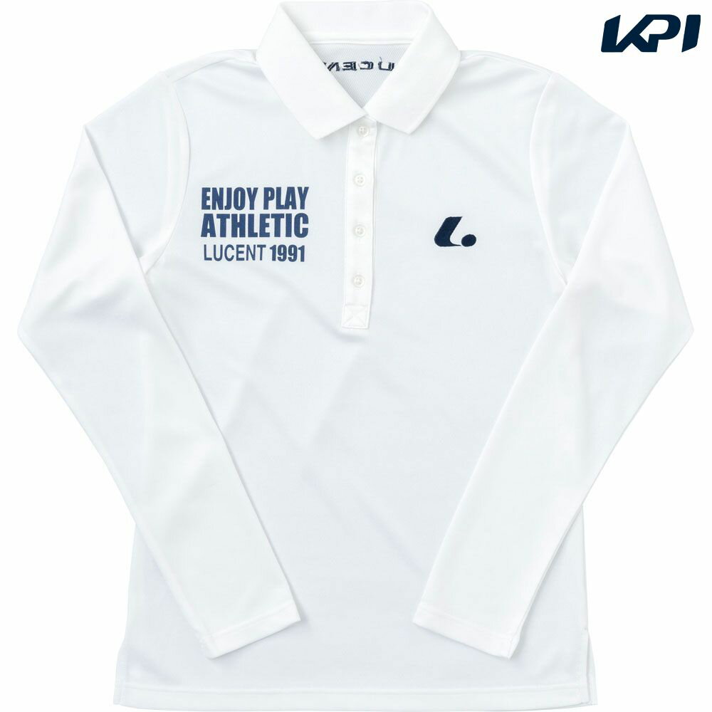 ルーセント LUCENT テニスウェア レディース 長袖ポロシャツ ホワイト XLP4920
