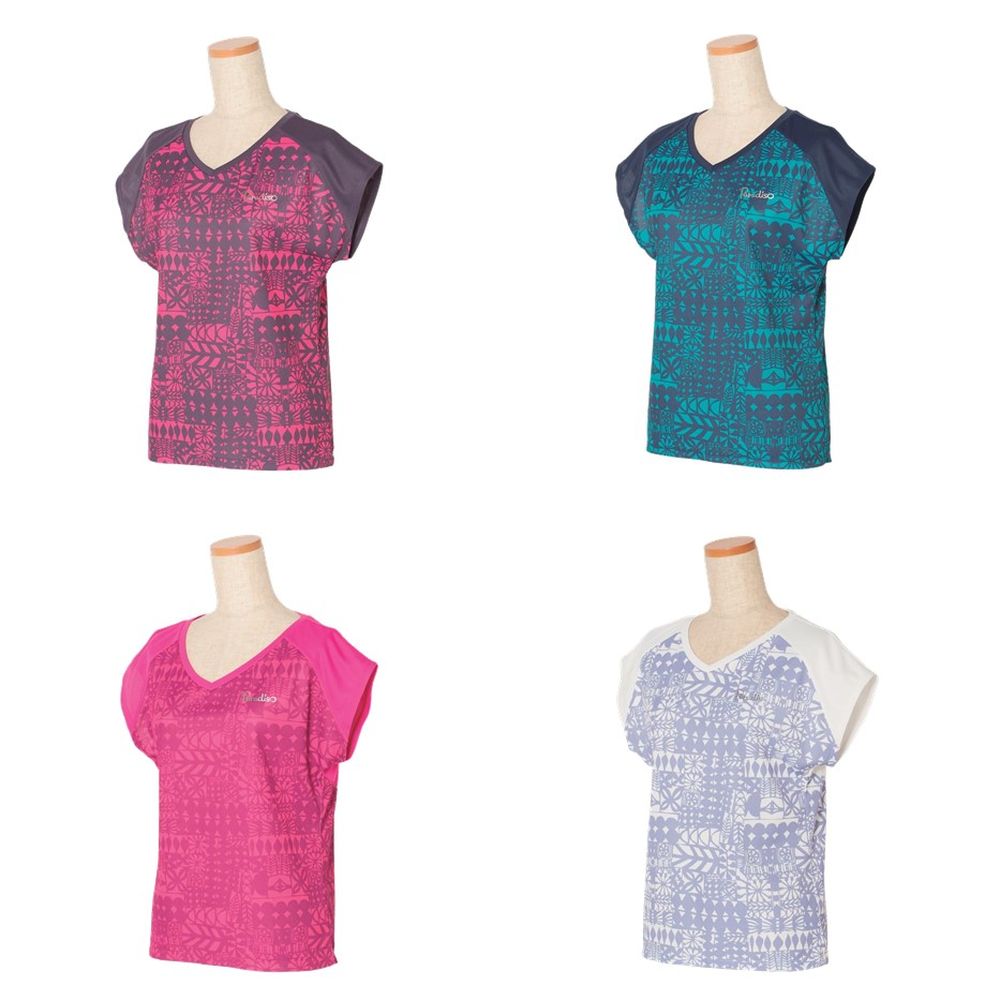 【エントリーでポイント10倍▲〜2/1 9:59】パラディーゾ PARADISO テニスウェア レディース ゲームシャツ SCL06A 2020FW [ポスト投函便対応]