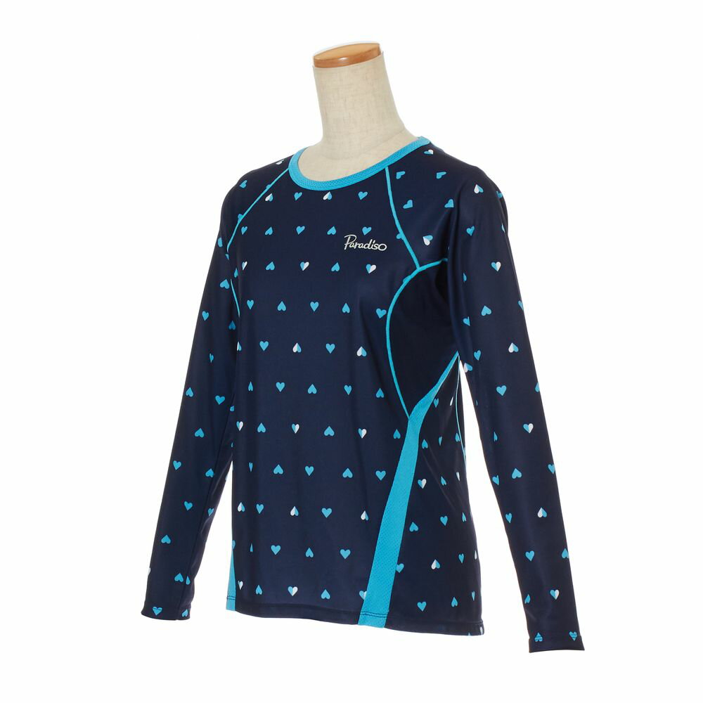 【エントリーでポイント10倍▲〜2/1 9:59】パラディーゾ PARADISO テニスウェア レディース 長袖シャツ NCL04F 2019SS[ポスト投函便対応]