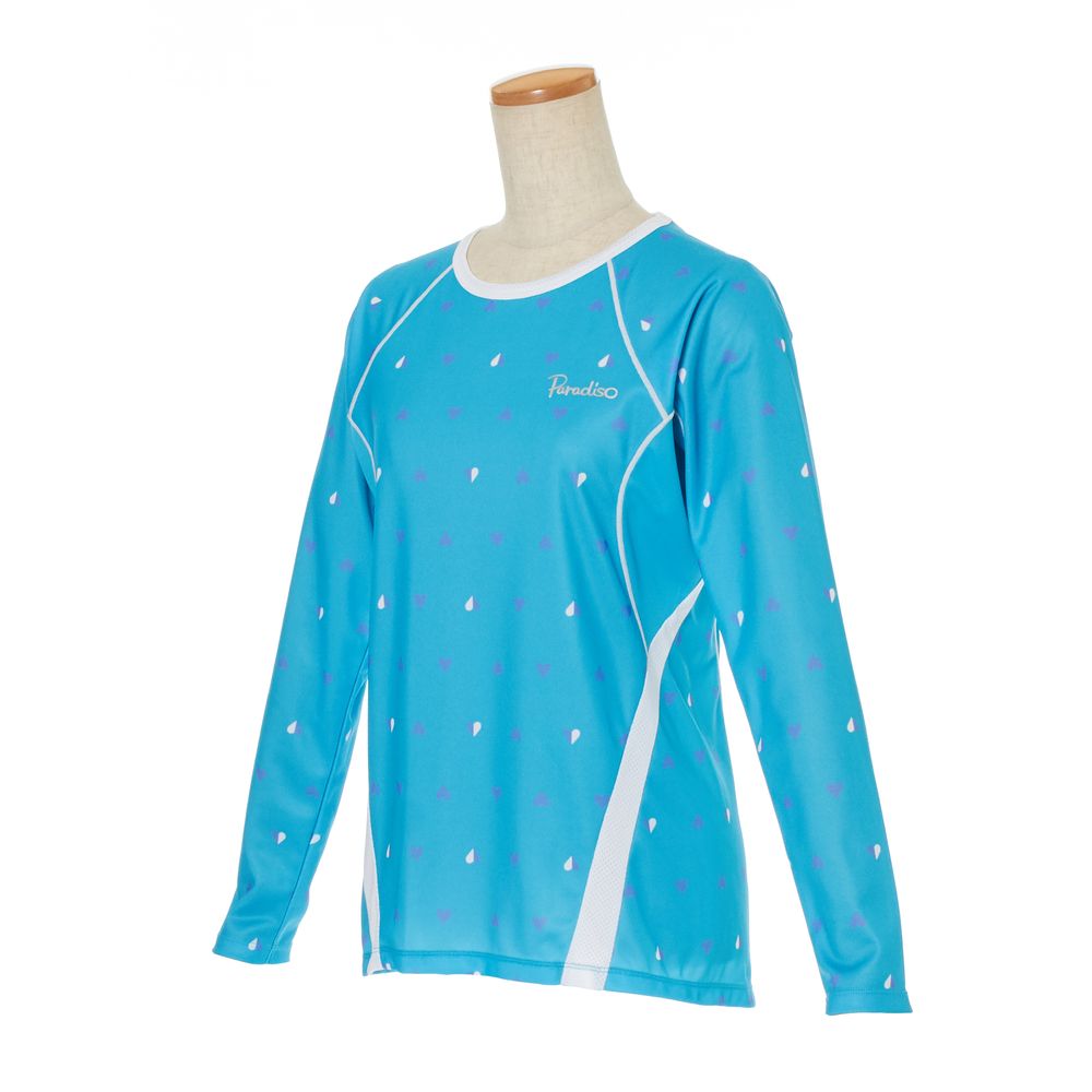 【エントリーでポイント10倍▲〜2/1 9:59】パラディーゾ PARADISO テニスウェア レディース 長袖シャツ NCL04F 2019SS[ポスト投函便対応]