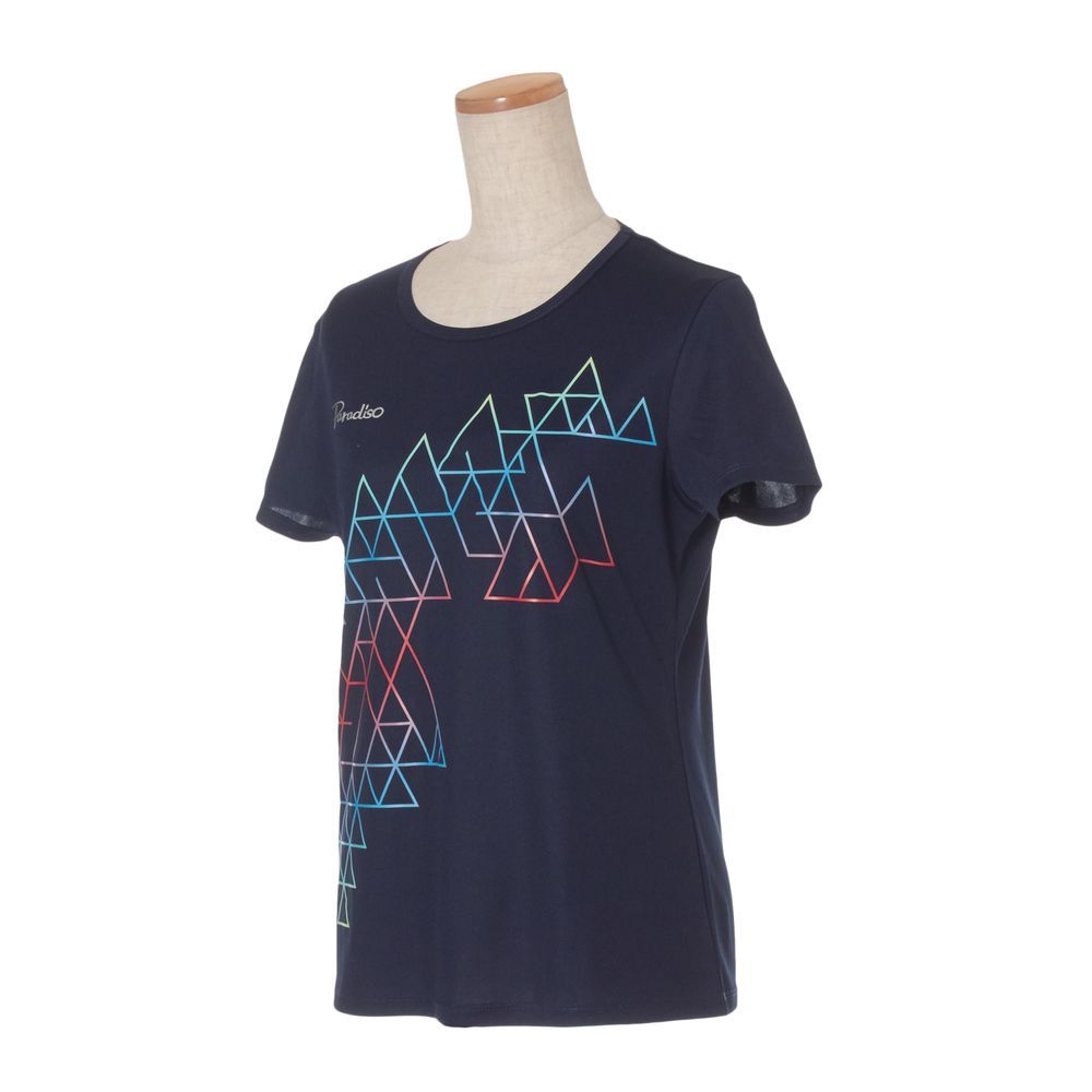 【エントリでー店内P10倍▲6/4 20時〜スーパーSALE】パラディーゾ PARADISO テニスウェア レディース 半袖シャツ QCL26A 2019FW[ポスト投函便対応]