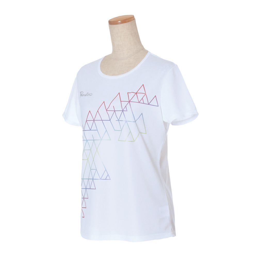 【エントリでー店内P10倍▲6/4 20時〜スーパーSALE】パラディーゾ PARADISO テニスウェア レディース 半袖シャツ QCL26A 2019FW[ポスト投函便対応]