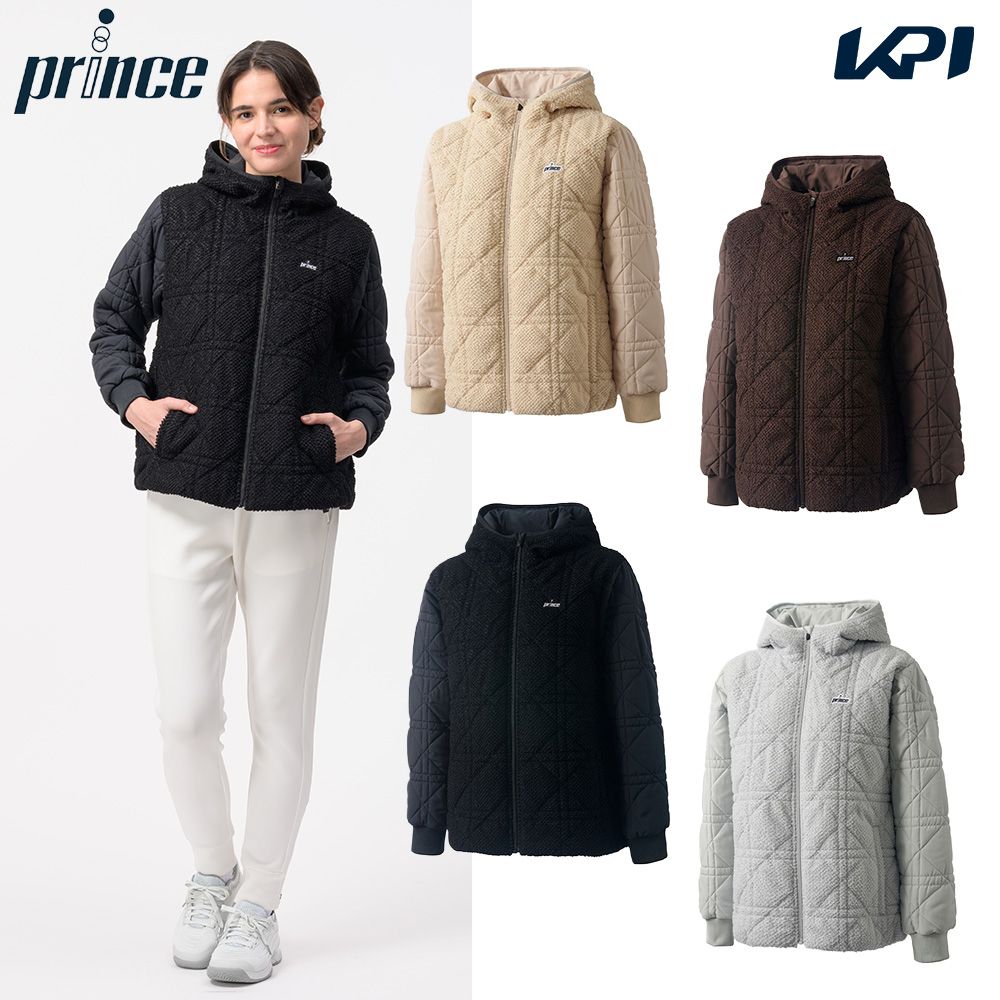 プリンス Prince バドミントンウェア レディース ハイブリッド中綿ジャケット WF6850 2026FW 9月下旬発売予定※予約