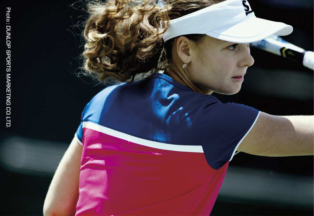 【エントリーでポイント10倍▲〜2/1 9:59】SRIXON（スリクソン）「WOMEN'S レディース TOUR LINE ゲームシャツ SDP-1760W」テニスウェア「FW」[ポスト投函便対応]