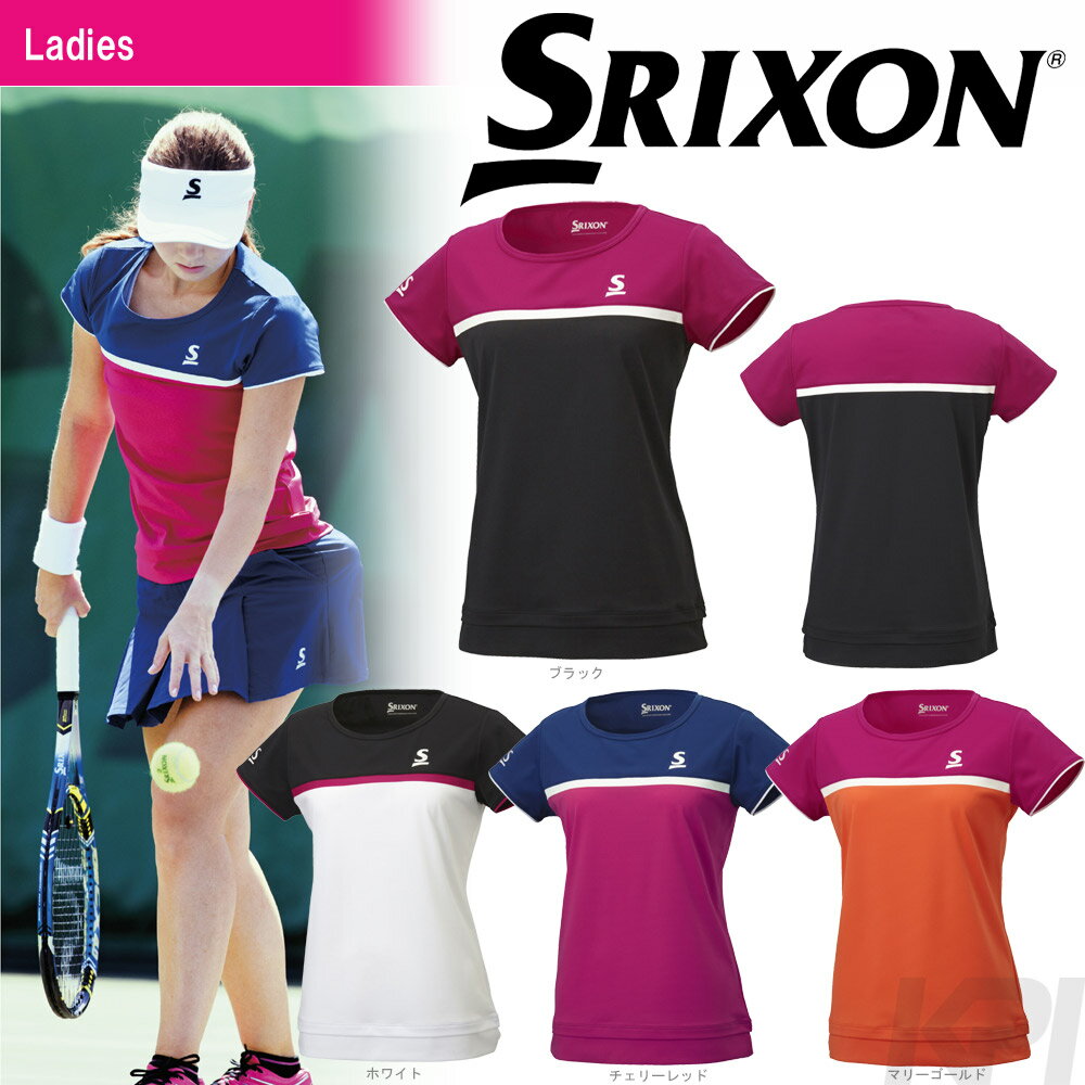 【エントリーでポイント10倍▲〜2/1 9:59】SRIXON（スリクソン）「WOMEN'S レディース TOUR LINE ゲームシャツ SDP-1760W」テニスウェア「FW」[ポスト投函便対応]