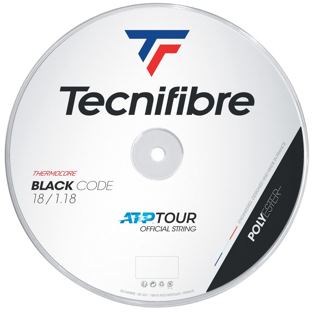 テクニファイバー Tecnifibre テニスガット・ストリング BLACK CODE （ブラックコード） 1.18mm 200mロール TFR410 TFSR401 「キーホルダープレゼント」