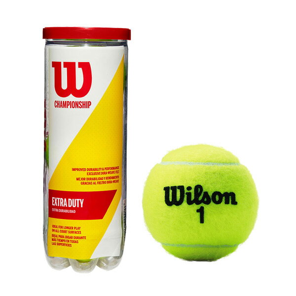 【365日出荷】「あす楽対応」【2箱セット】Wilson(ウイルソン) CHAMPIONSHIP EXTRA DUTY（チャンピオンシップエクストラデューティー）（3球×24缶=72球） WRT100101 テニスボール 『即日出荷』