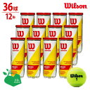 【SDGsプロジェクト】Wilson(ウイルソン)「CHAMPIONSHIP EXTRA DUTY(チャンピオンシップエクストラデューティー) 1箱(3球入×12缶=36球) WRT100101」テニスボール 『即日出荷』
